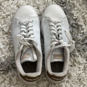 Adidas White and Brown Sneakers